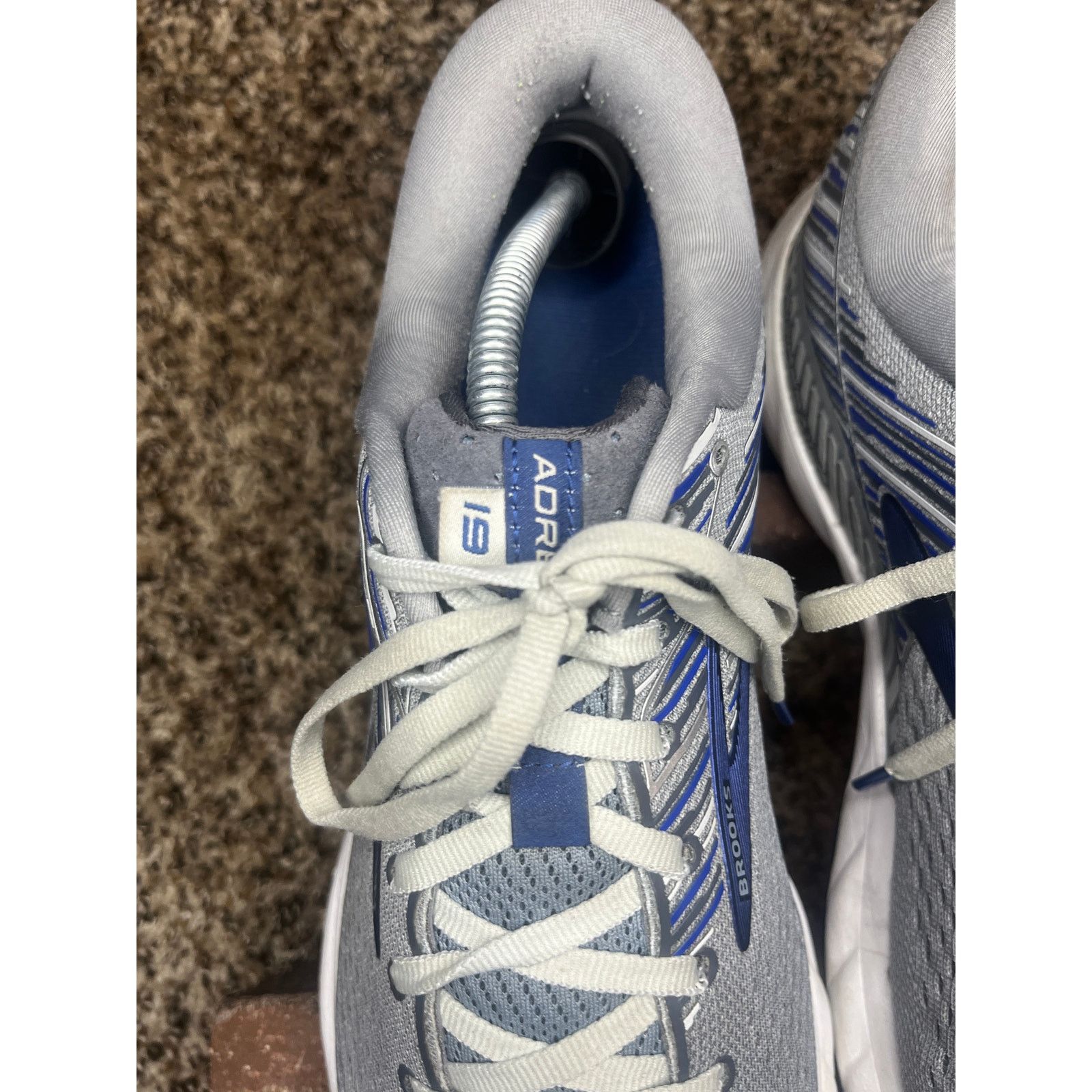 Brooks Brooks Adrenaline GTS 19 Running Sneaker Grey/Blue Men's11.5 Size US 11.5 / EU 44-45 - 6 Thumbnail
