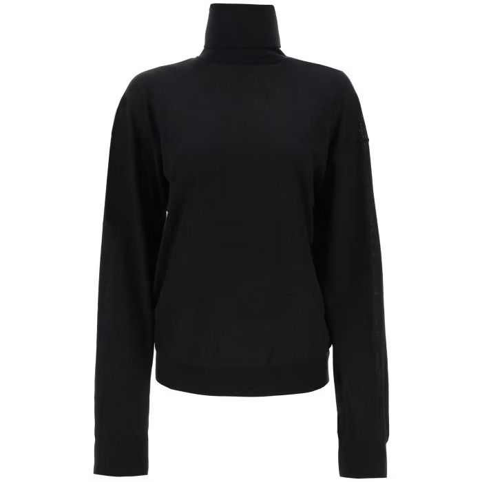 image of Saint Laurent Paris O1S22I1N0524 Turtleneck Sweater In Black, Women's (Size Medium)