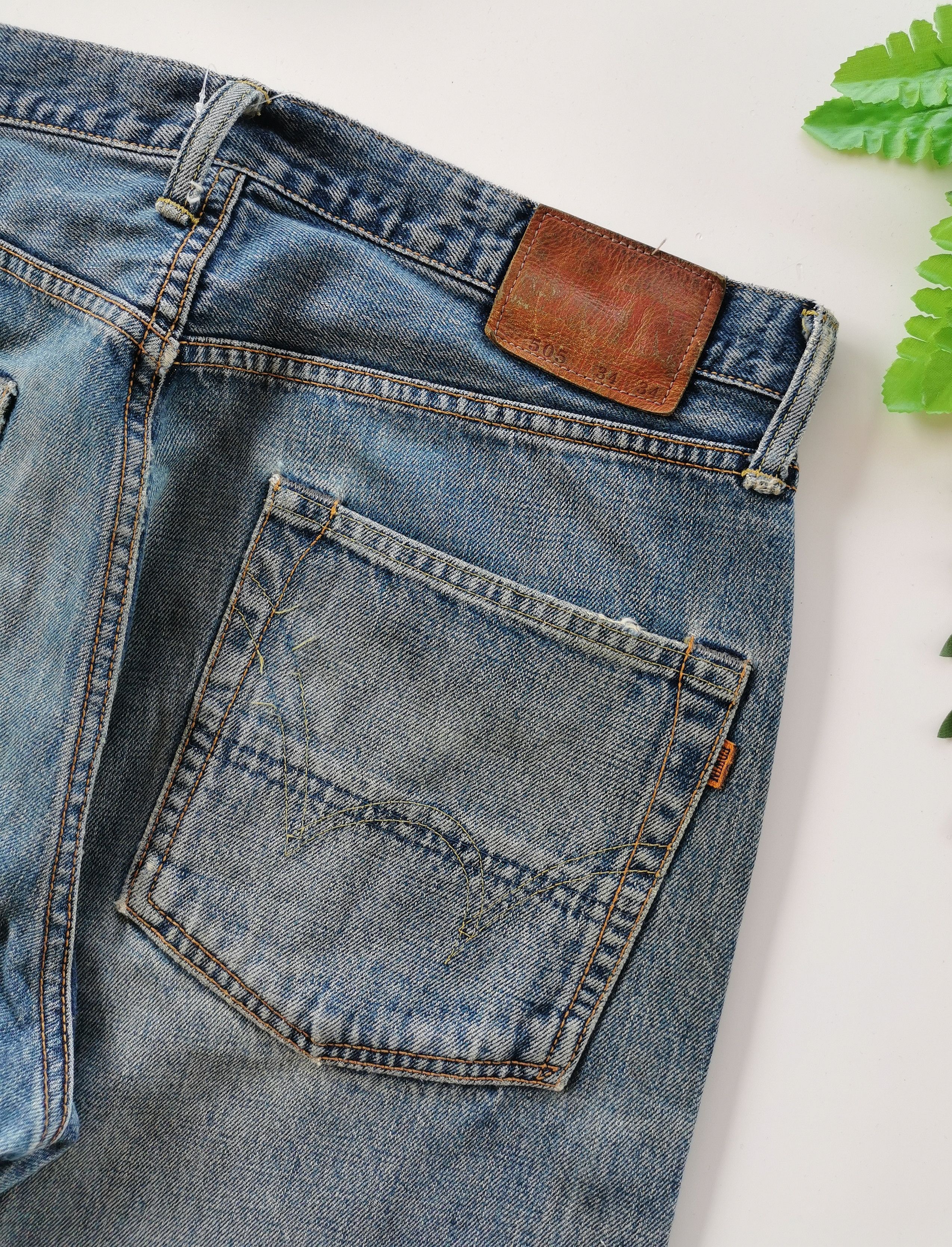 Edwin Avant Garde Edwin 505 Selvedge Baggy Jeans Size US 34 / EU 50 - 7 Thumbnail