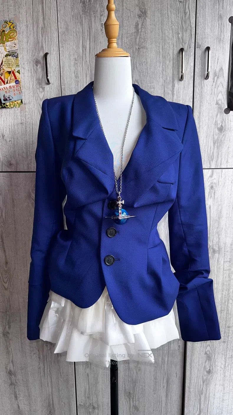 Vivienne Westwood Vivienne Westwood Drunken man's suit jacket, navy, classic Size M / US 6-8 / IT 42-44 - 1 Thumbnail