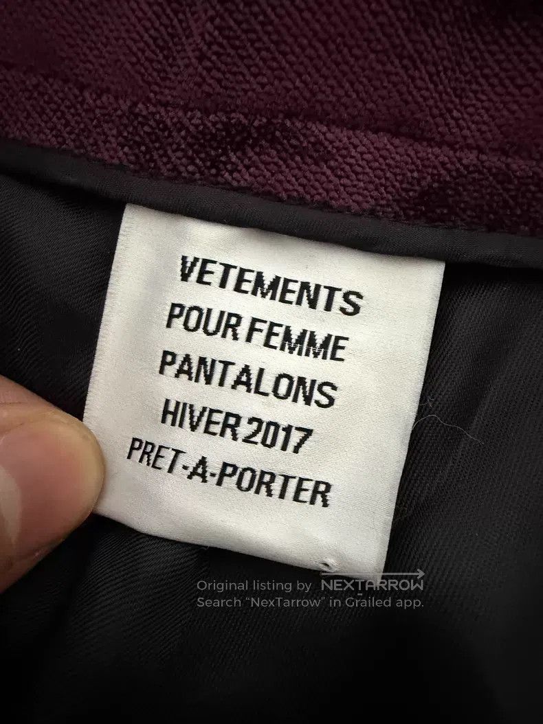 Vetements VETEMENTS size L Purple Flared Pants Size US 27 - 7 Thumbnail