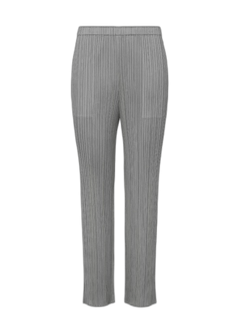Issey Miyake Straight Leg Pants in Dark Gray-yf