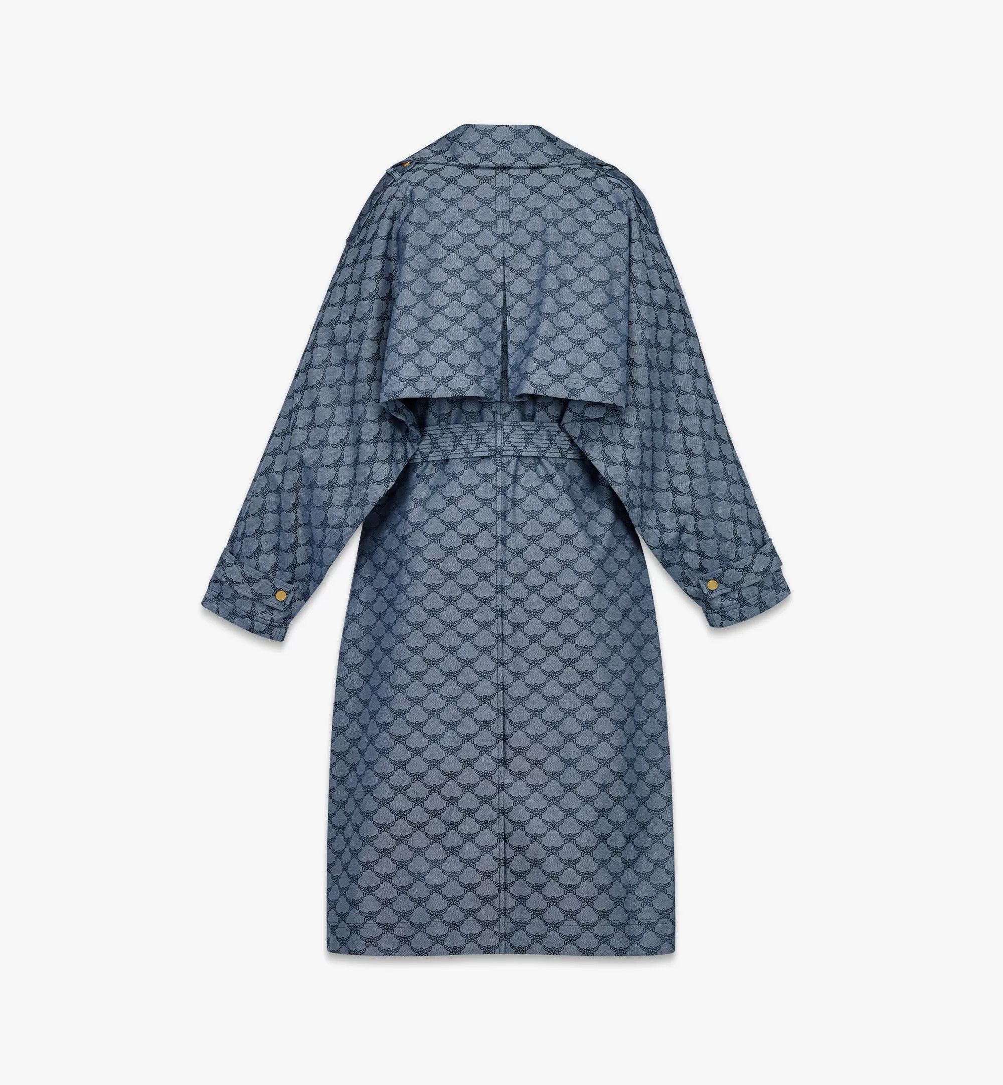 MCM o1mt1gz1224 Trench Coat in Indigo Size M / US 6-8 / IT 42-44 - 2 Thumbnail