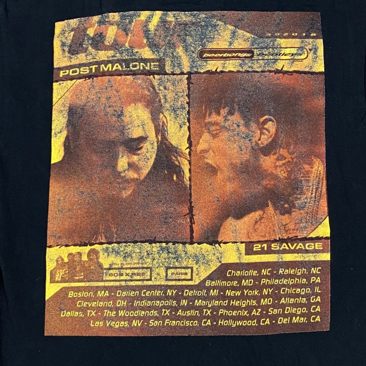 Band Tees × Rap Tees Rap tee post malone X 21 savage tour 2018 Size US S / EU 44-46 / 1 - 4 Thumbnail
