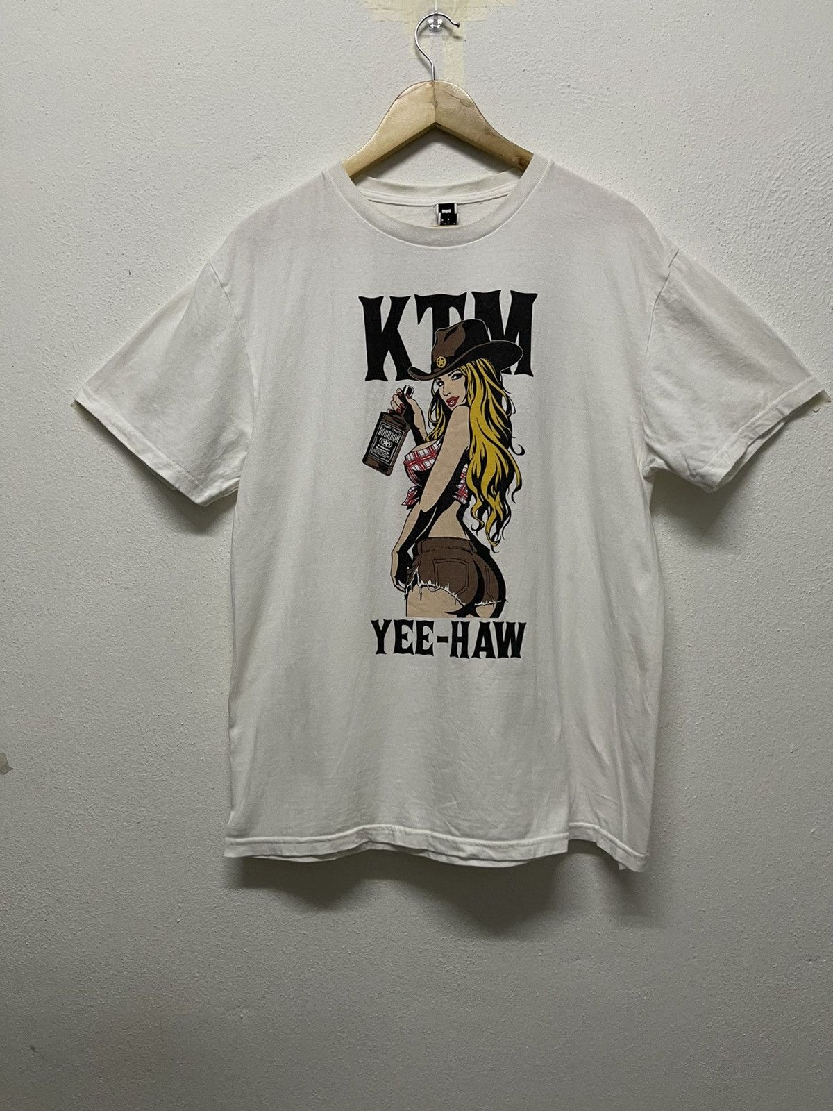 Hysteric Glamour 2000s KTM NAKED GIRL TSHIRT Size US XL / EU 56 / 4 - 1 Thumbnail