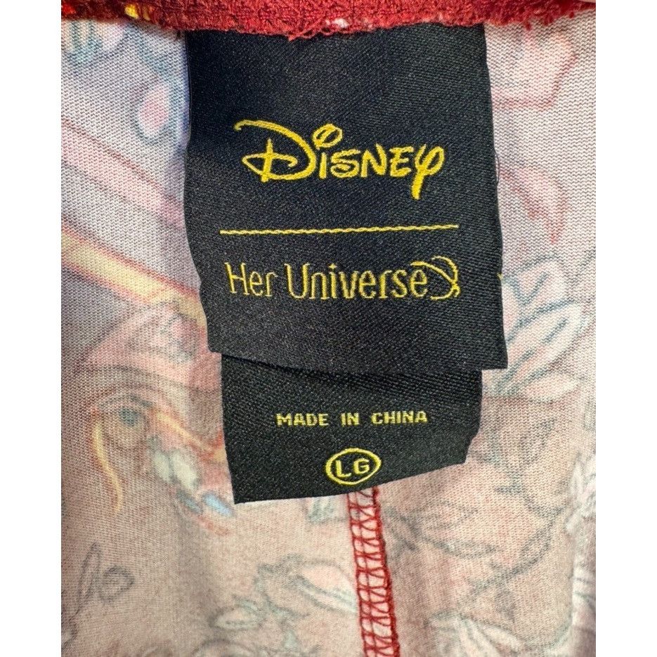 Disney DISNEY MULAN MUSHU RED FLORAL Leggings LARGE Gently Used Size 30" / US 8 / IT 44 - 8 Thumbnail