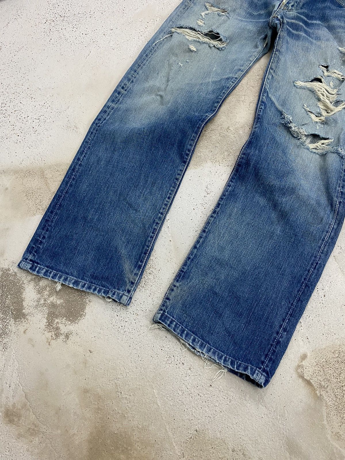 45rpm × Japanese Brand Vintage 45 RPM Archive Japan Jeans Light Mud Dirty Washed Size US 31 - 3 Thumbnail