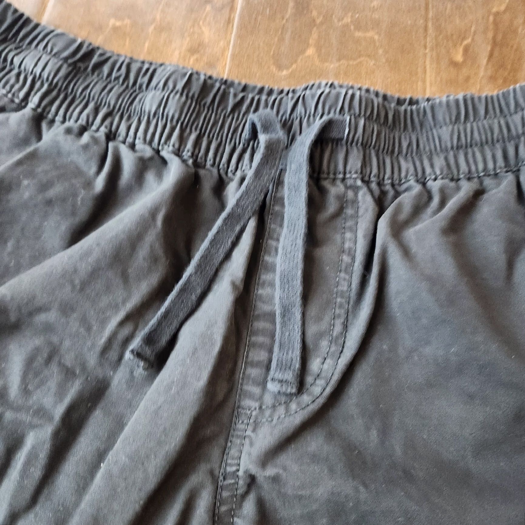 Rsq RSQ Cargo Shorts Mens M Black Elastic Waist Drawstring Casual Cotton Regular Beach Outdoor 90s style Size US 31 - 6 Thumbnail