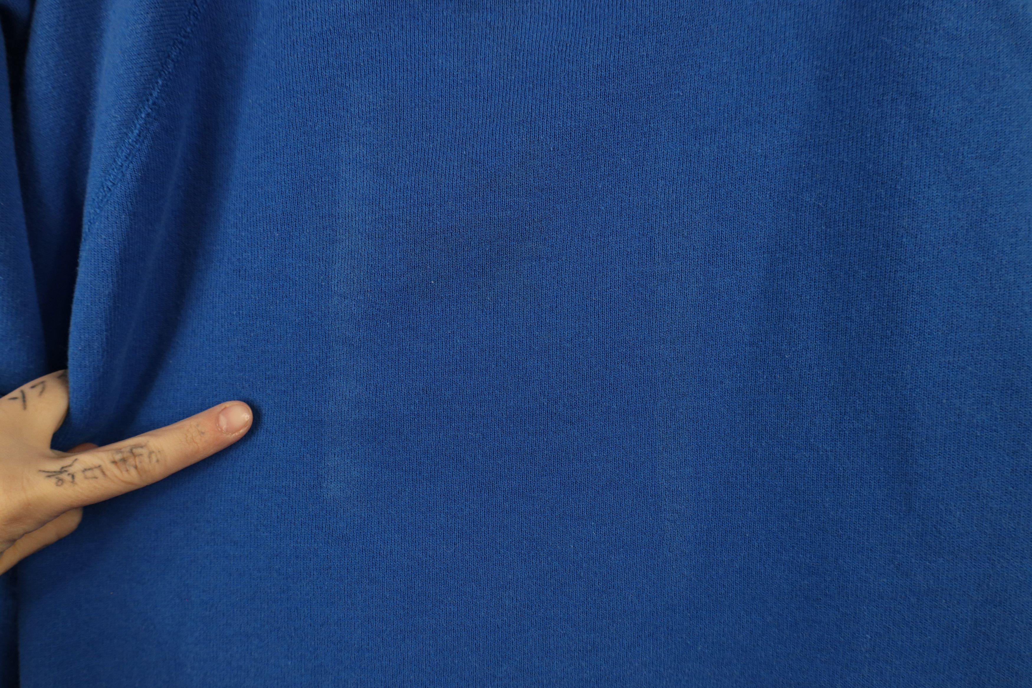 Hanes × Vintage Vintage 80s 90s Hanes Crewneck Sweatshirt Royal Blue USA Size XL / US 12-14 / IT 48-50 - 4 Thumbnail