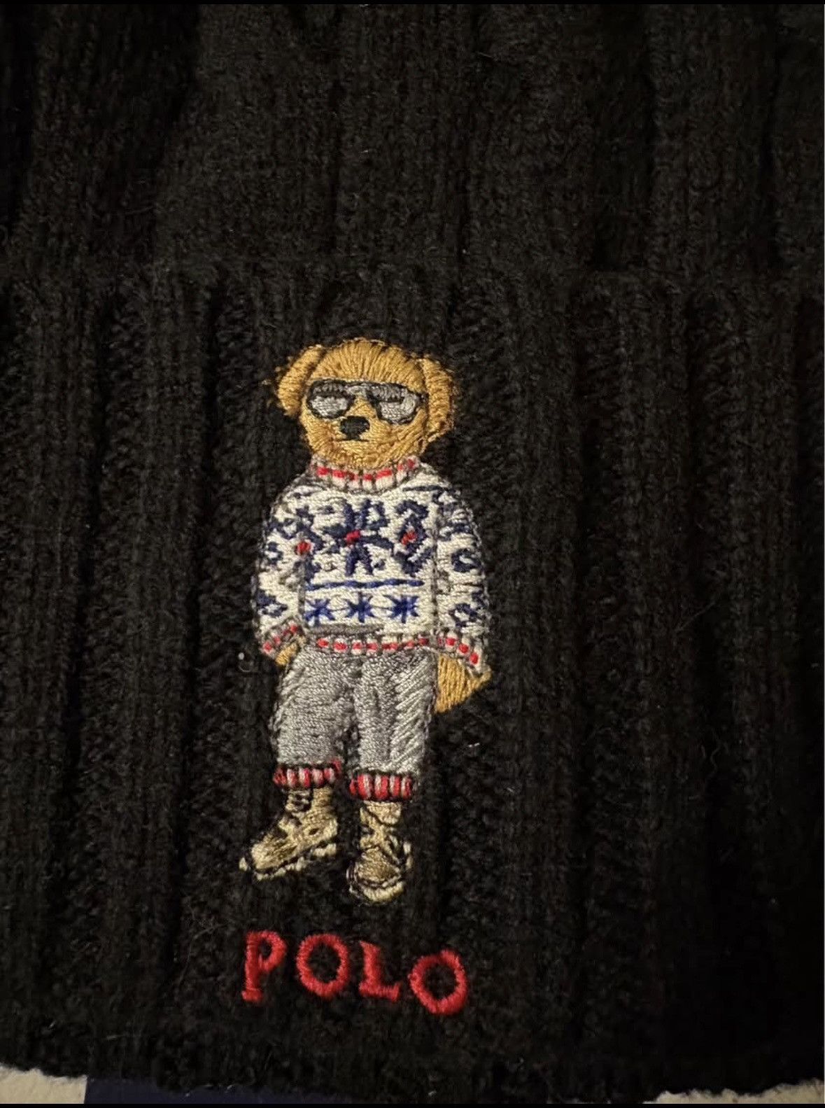 Polo Ralph Lauren Ralph Lauren Polo Bear Beanie Y2K Holiday Bear Winter Hat Size ONE SIZE - 2 Thumbnail