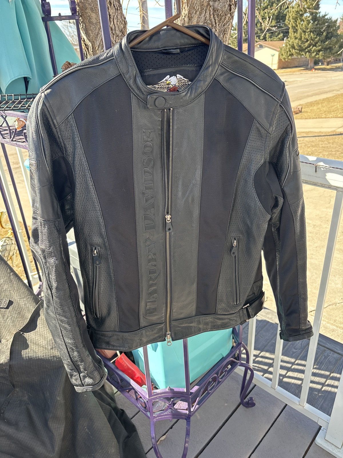 Harley Davidson Harley Davidson Black Biker Jacket Size US M / EU 48-50 / 2 - 1 Thumbnail