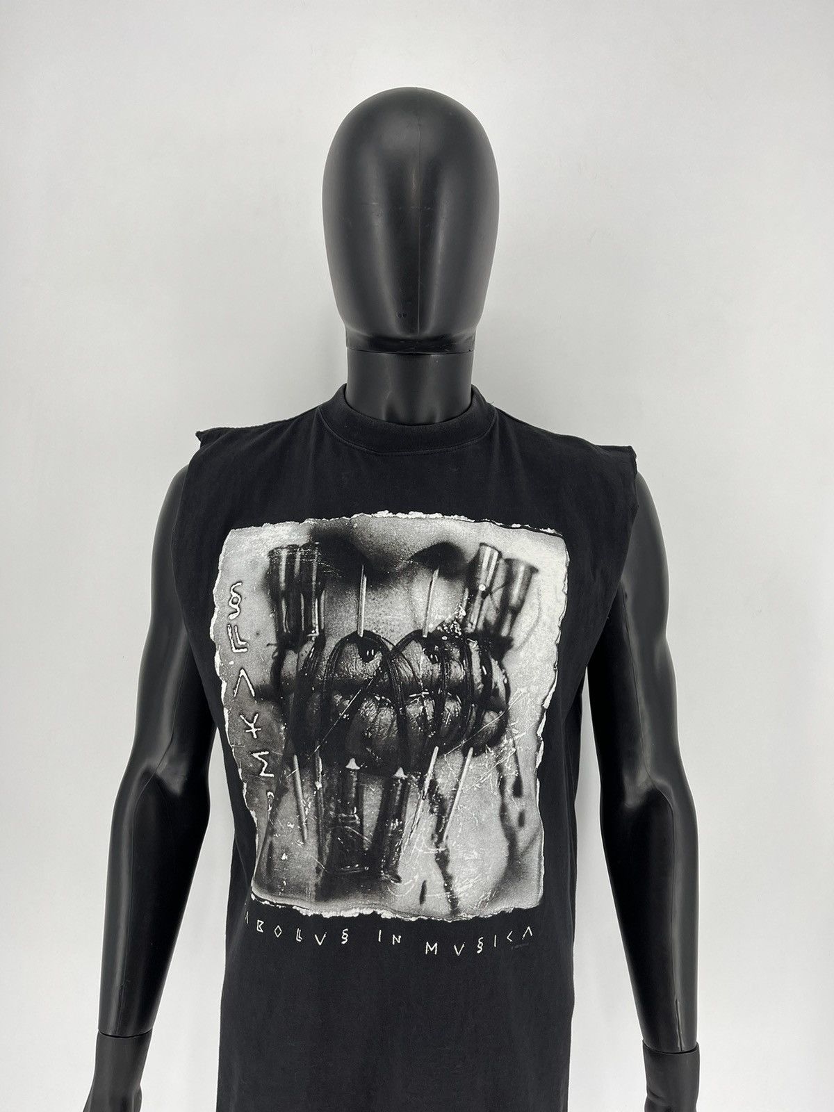image of Band Tees x Slayer Vintage Faded 1998 Slayer Diabolus In Musica Artwork Band in Black (Size XL)