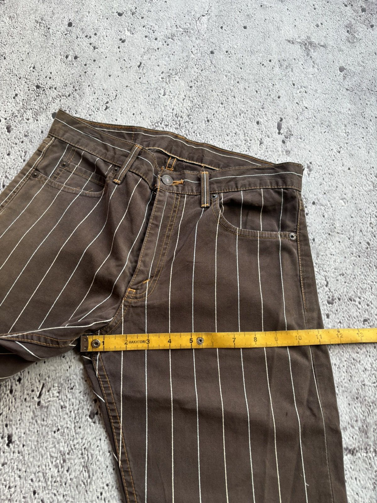 Levi's Vintage Clothing Vintage Levis 505-69 Japanese stripe jeans Size US 30 / EU 46 - 9 Thumbnail
