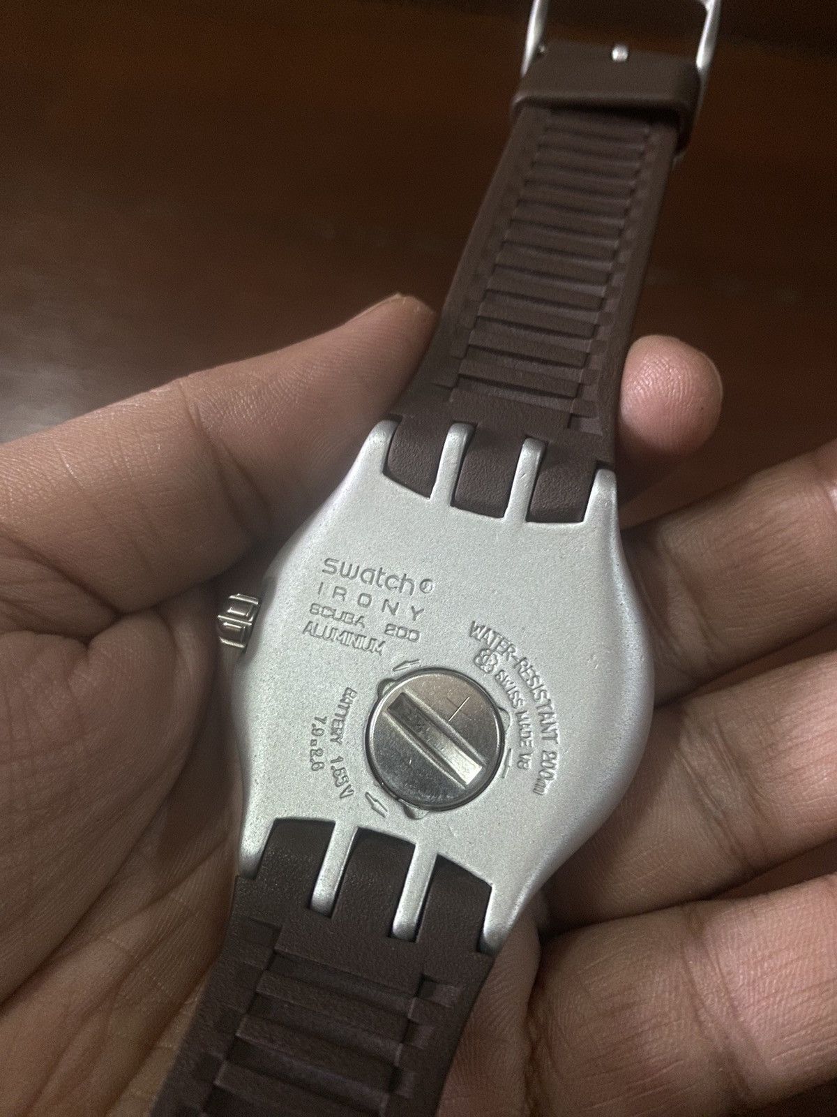 Oakley × Swatch FIRE 🔥 VINTAGE SWATCH WATCH IRONY SCUBA 200 RADEO FLIP 1998 Size ONE SIZE - 15 Thumbnail