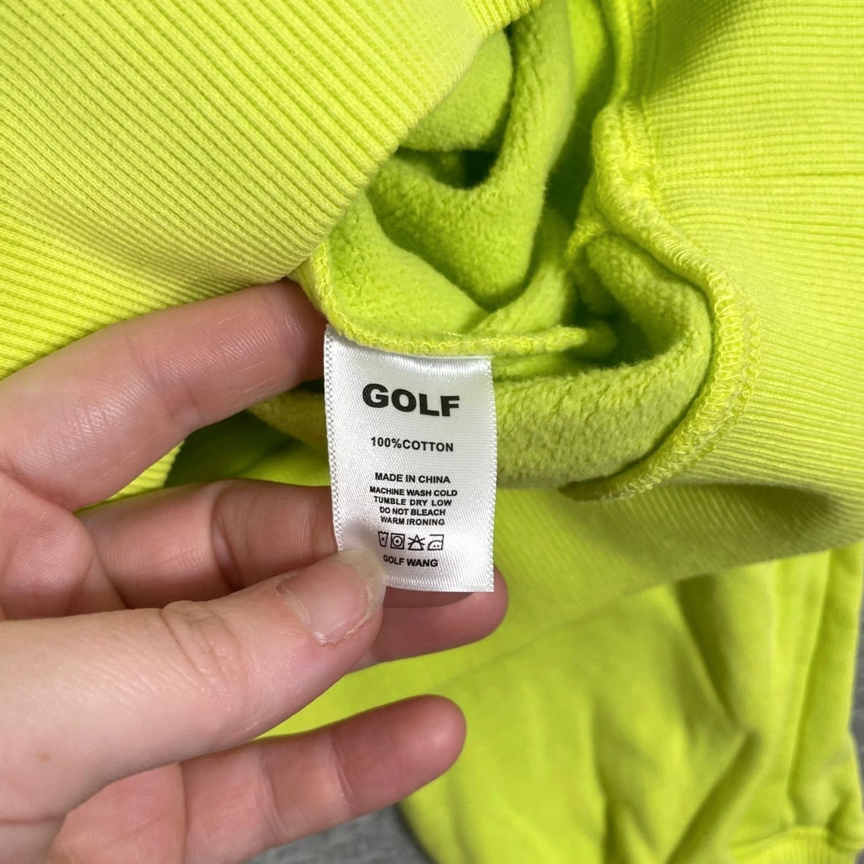 Golf Wang Camp Flog Gnaw 2023 Lineup Hoodie Mens Large Neon Yellow Golf Wang Graphic Logo Size US L / EU 52-54 / 3 - 5 Thumbnail