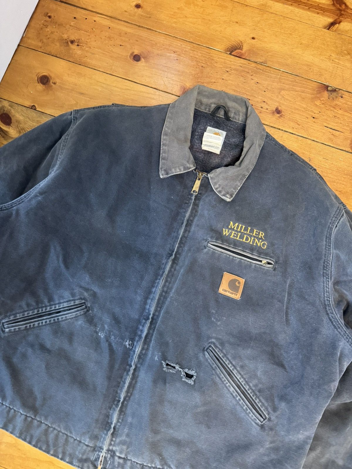 Carhartt Vintage 2000 Carhartt J97PTL Grey Detroit Jacket. Tagged 2XL Size US XXL / EU 58 / 5 - 1 Thumbnail