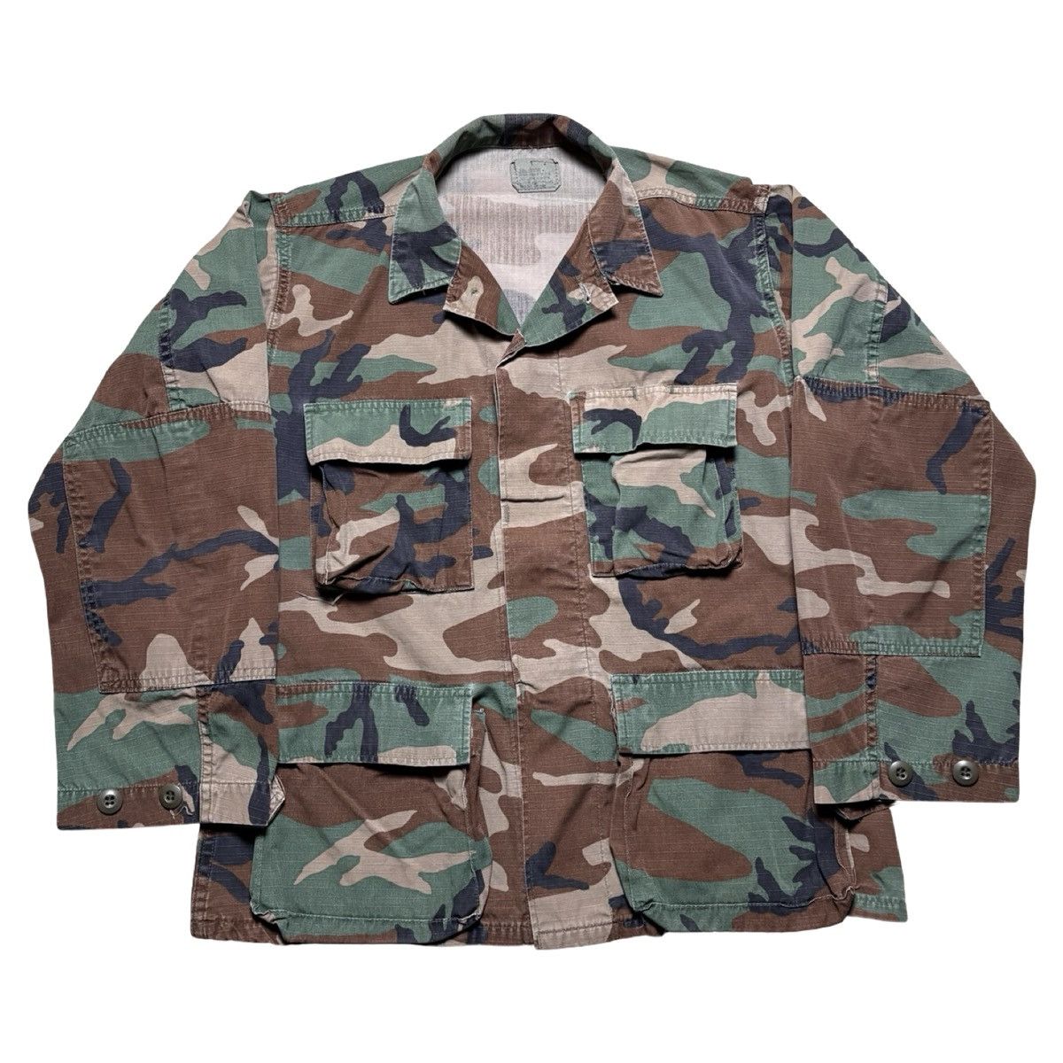 Other Vintage USGI Jacket Mens Small Reg Woodland Camo Ripstop BDU Size US S / EU 44-46 / 1 - 1 Thumbnail