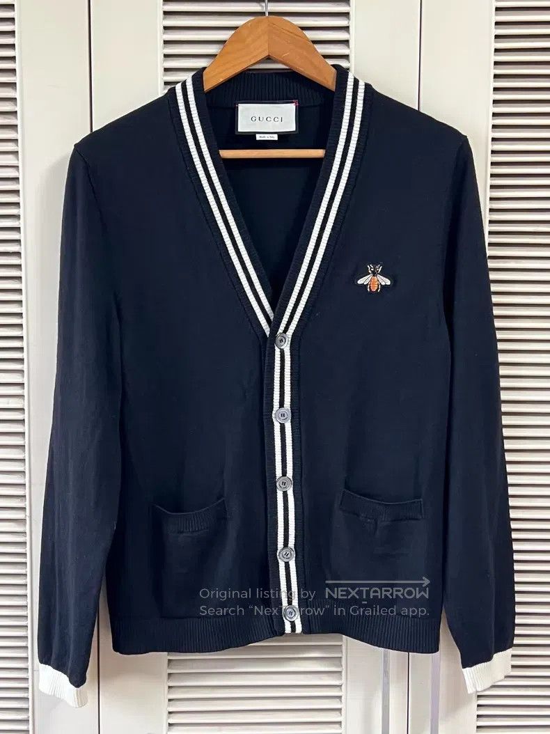 Gucci Gucci Little Bee Knitted Cardigan coat Size S / US 4 / IT 40 - 1 Thumbnail
