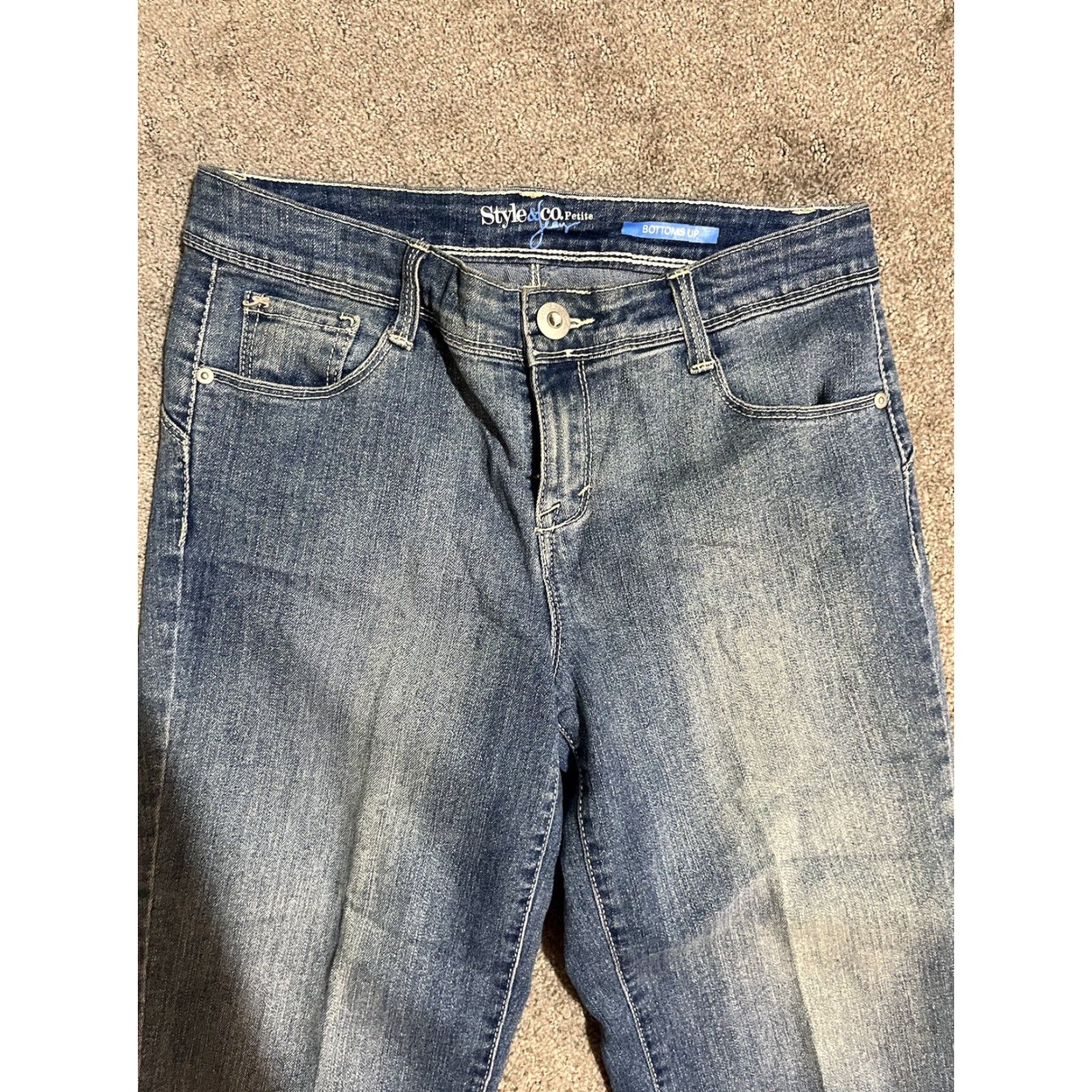 Vintage Style & Co. Jeans Capri Women's 6P Blue 5-Pocket Mid Rise Medium Wash Size 28" / US 6 / IT 42 - 2 Thumbnail