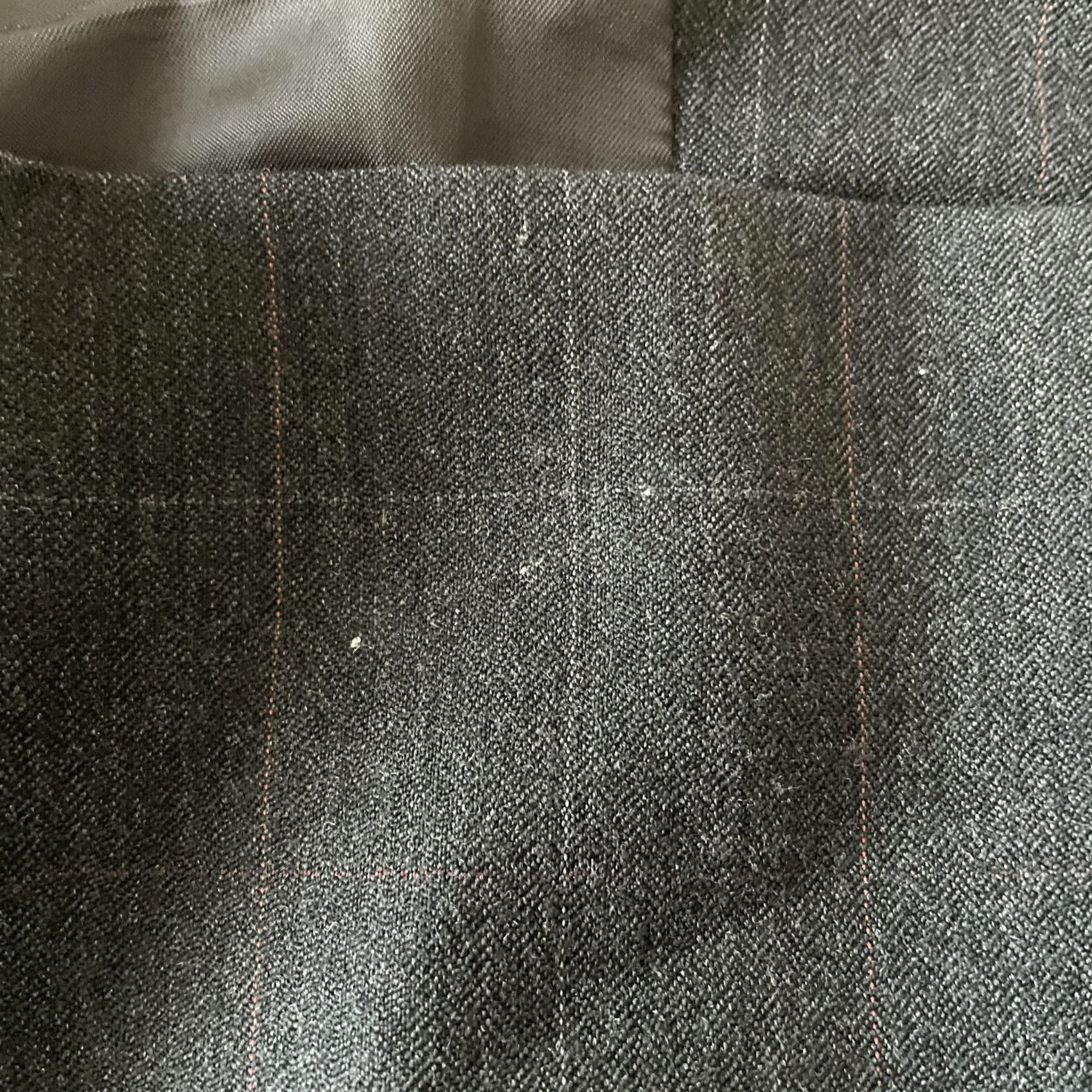 Oscar De La Renta Oscar de la Renta Men Blazer Jacket Sport Jacket Gray Windowpane 44R Notch Lapel Six-Button Six Button Double-Breasted Size 44R - 5 Thumbnail