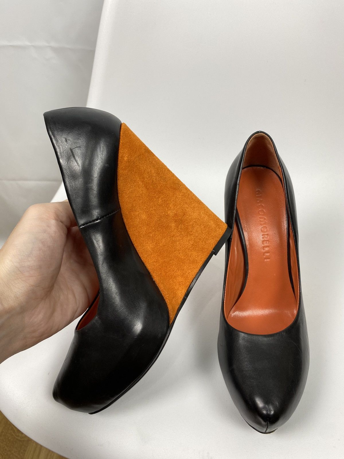 Other Giacomorelli Genuine Leather and Suede Wedges Heels size 37 Size US 7 / IT 37 - 6 Thumbnail