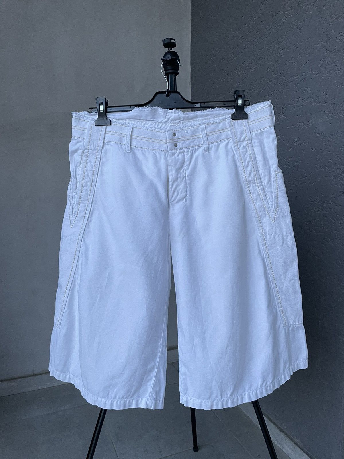Marithe + Francois Girbaud × Vintage Le Jean De Marithe Francois Girbaud rap shorts Size US 33 - 1 Thumbnail