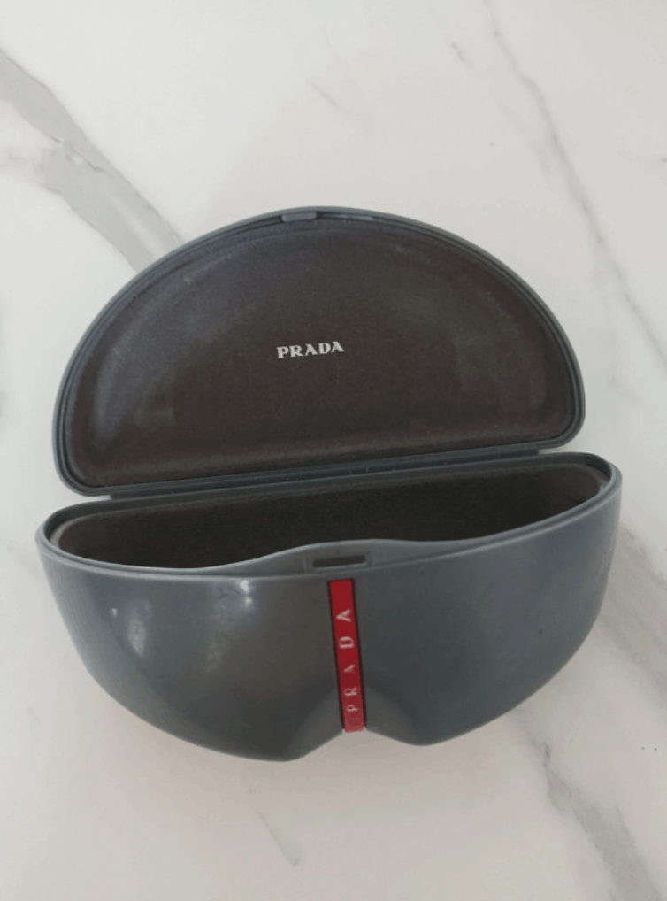 Prada PRADA Sunglasses Sport Rectangle Wrap Shield Metal Symbole Size ONE SIZE - 5 Thumbnail