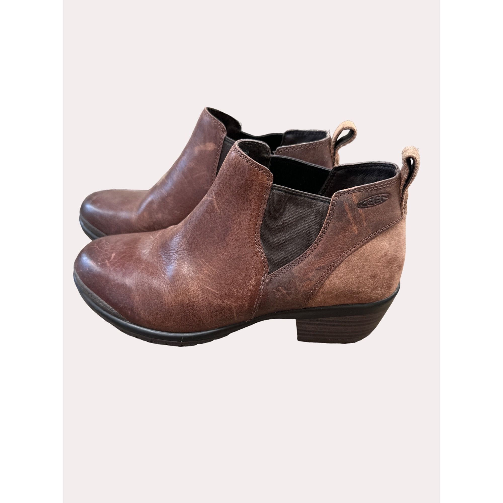 KEEN Keen women’s brown leather ankle boots shoes size 7 SKU 6174 Size US 7 / IT 37 - 4 Thumbnail