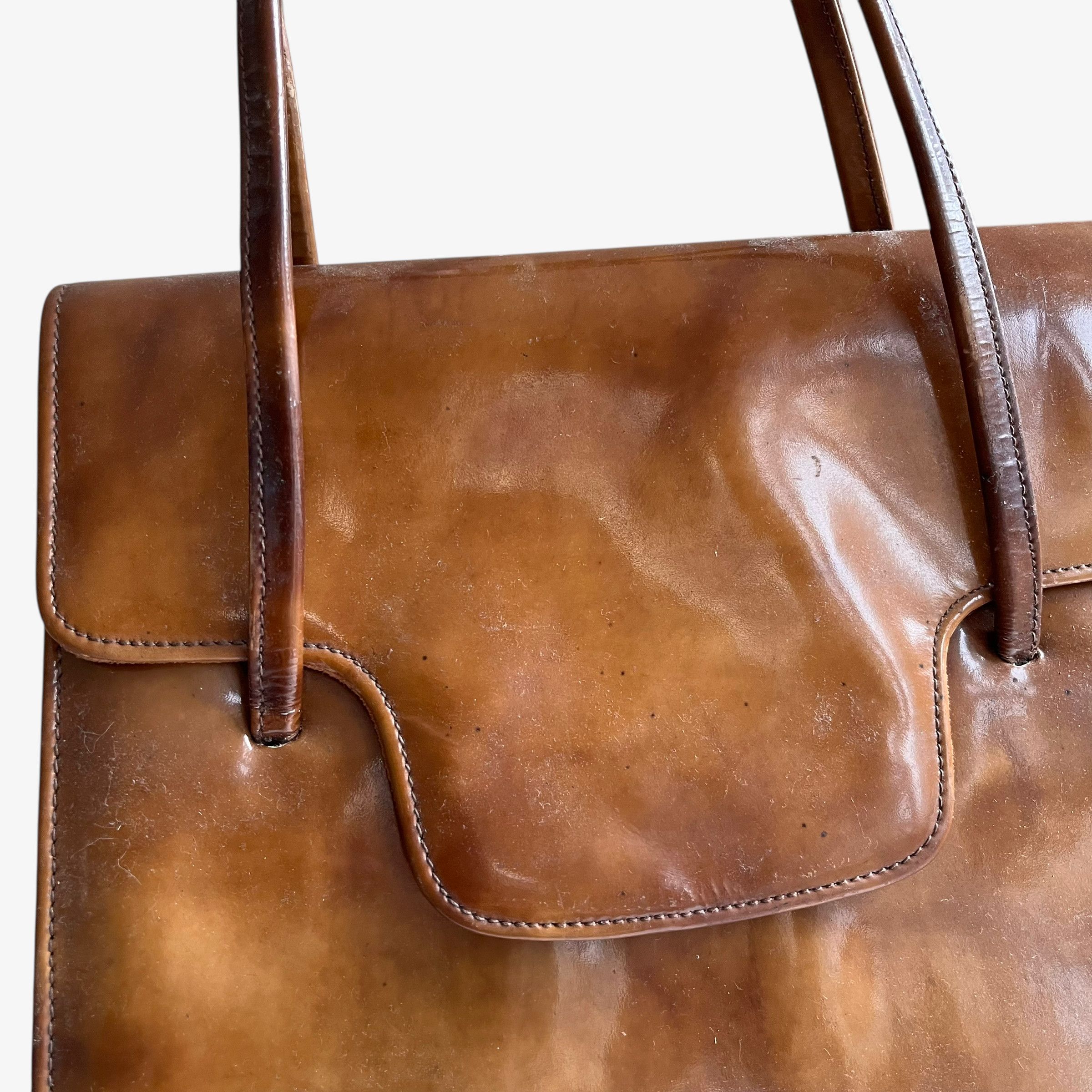 Other Vintage 1960s Heko Misty Faux Leather Flap Shoulder Bag Size ONE SIZE - 6 Thumbnail