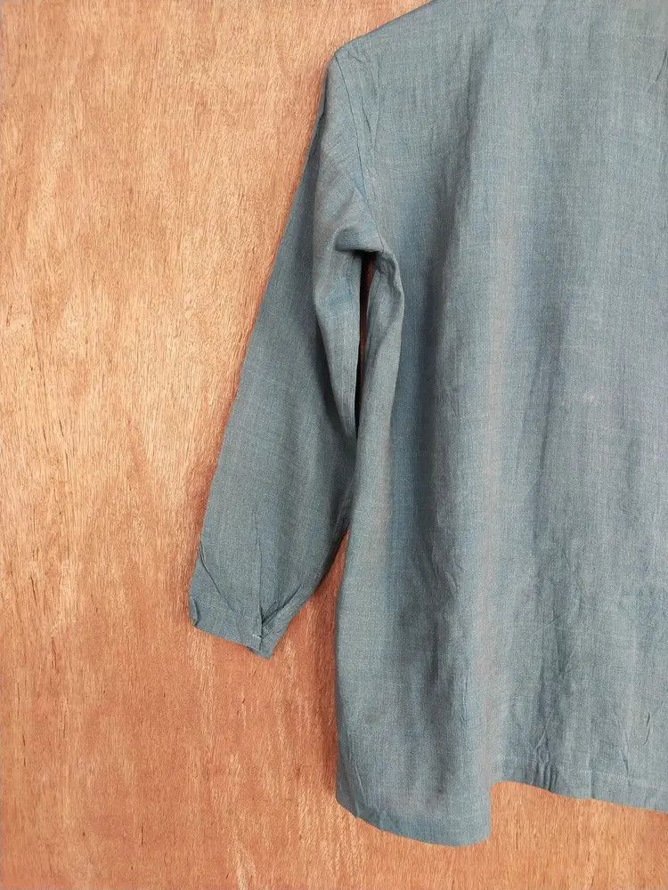 Issey Miyake DL Plantation issey miyake Blue Cardigan #S234 Size M / US 6-8 / IT 42-44 - 11 Thumbnail