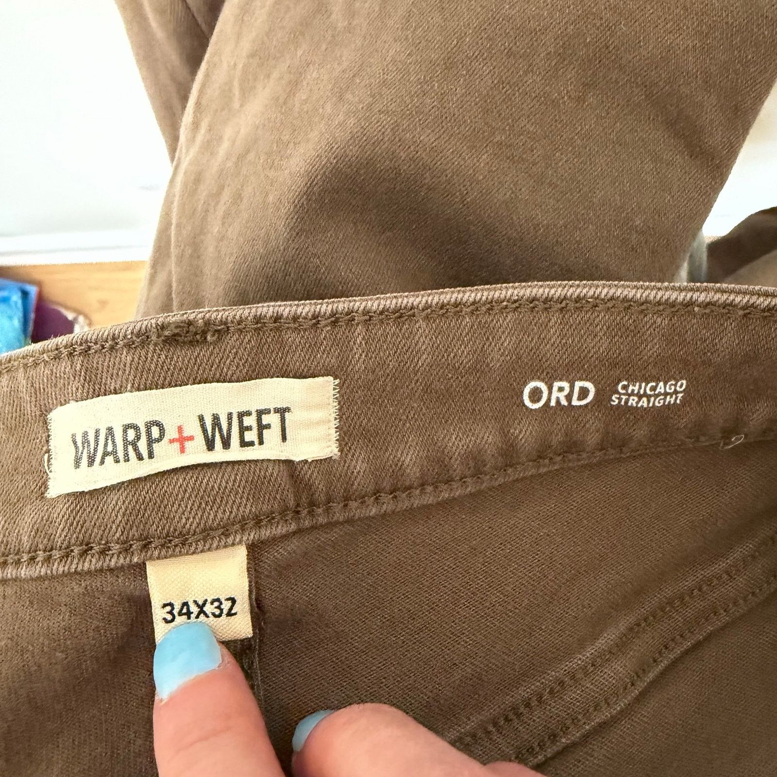 Other Warp + Weft Brown Ord Chicago Straight Pants Jeans Sz 34x30 Size US 34 / EU 50 - 2 Thumbnail