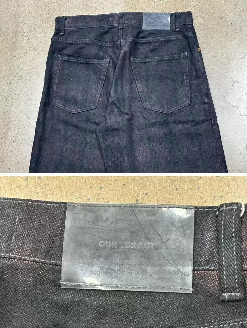 Our Legacy Our Legacy Black Checkered Denim Jeans Size US 28 / EU 44 - 7 Thumbnail