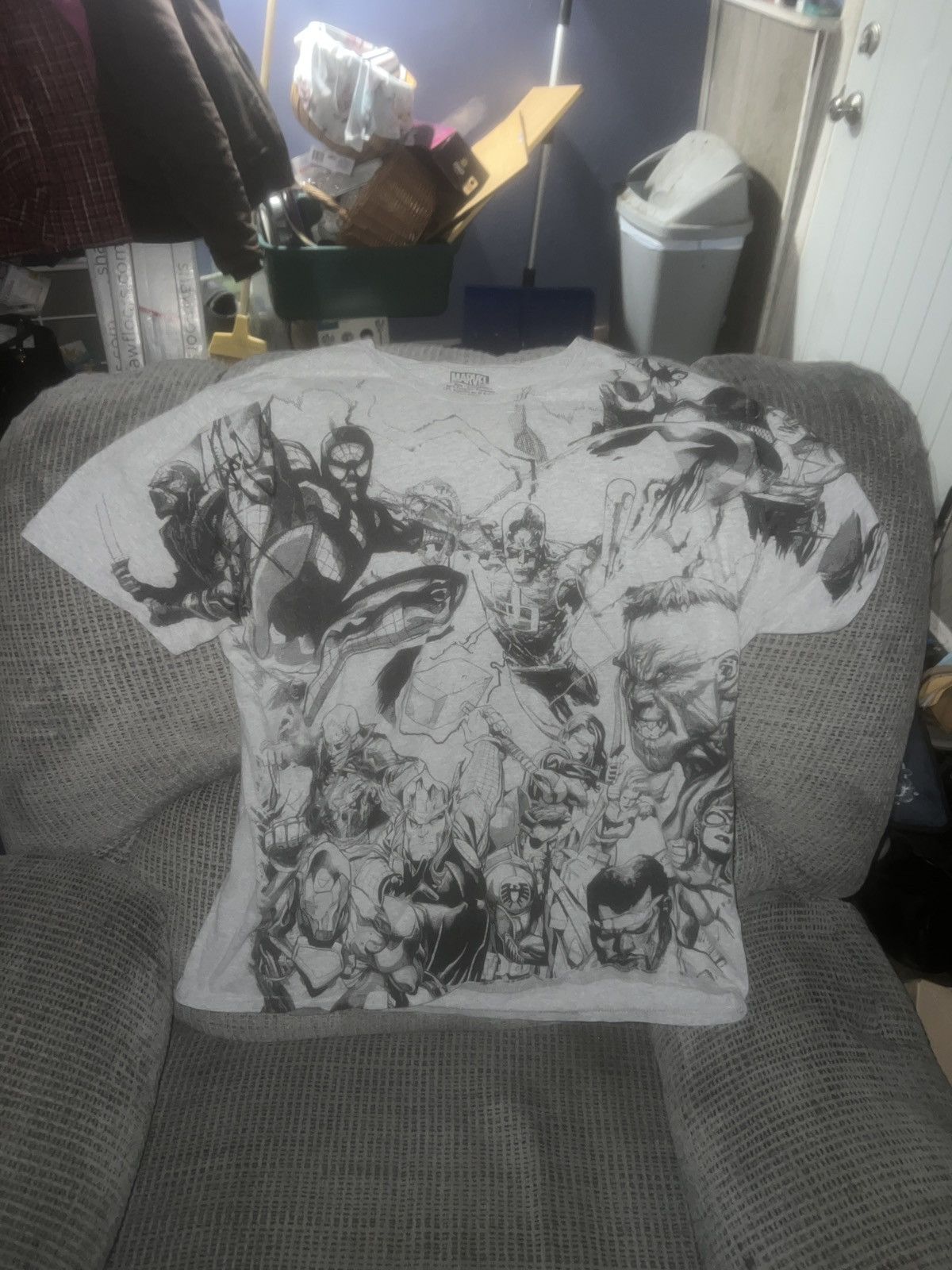 Marvel Comics Marvel Comics Heroes Avengers Sketches All-Over Tee Size US XL / EU 56 / 4 - 1 Thumbnail