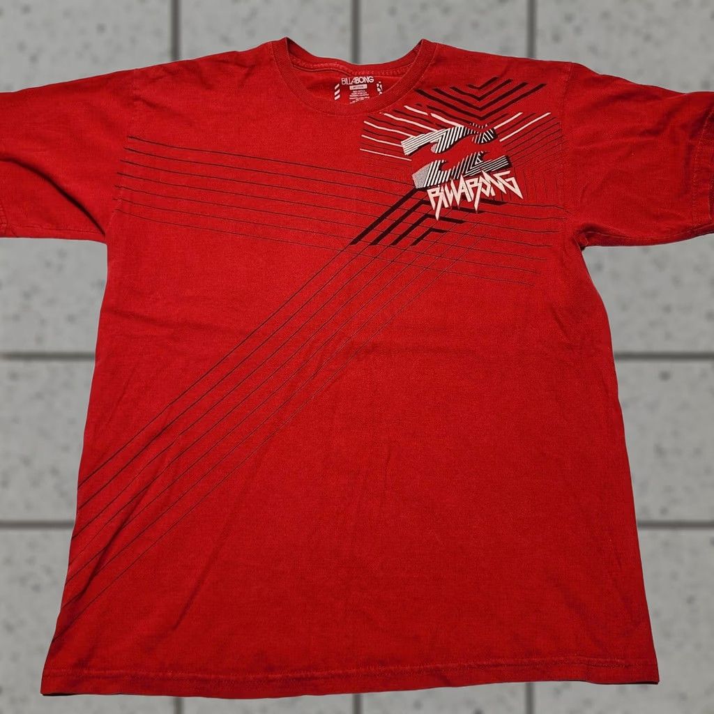 Billabong Billabong T-Shirt Mens Medium Red Logo Spellout Graphic Print Surfer Y2K Size US M / EU 48-50 / 2 - 1 Thumbnail