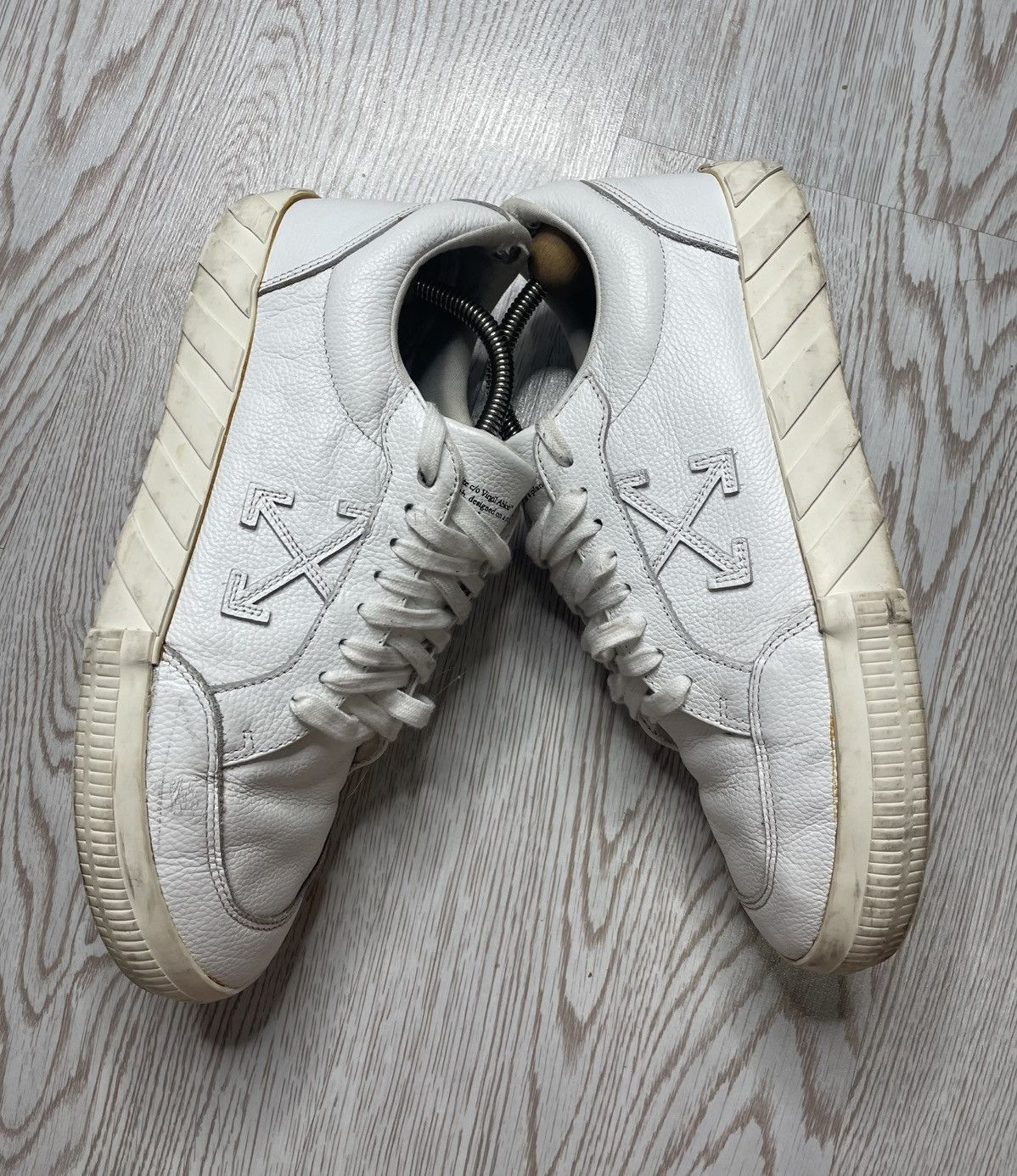Off-White Off White 2013 White Low Top Leather sneakers size 43 Size US 10 / EU 43 - 3 Thumbnail