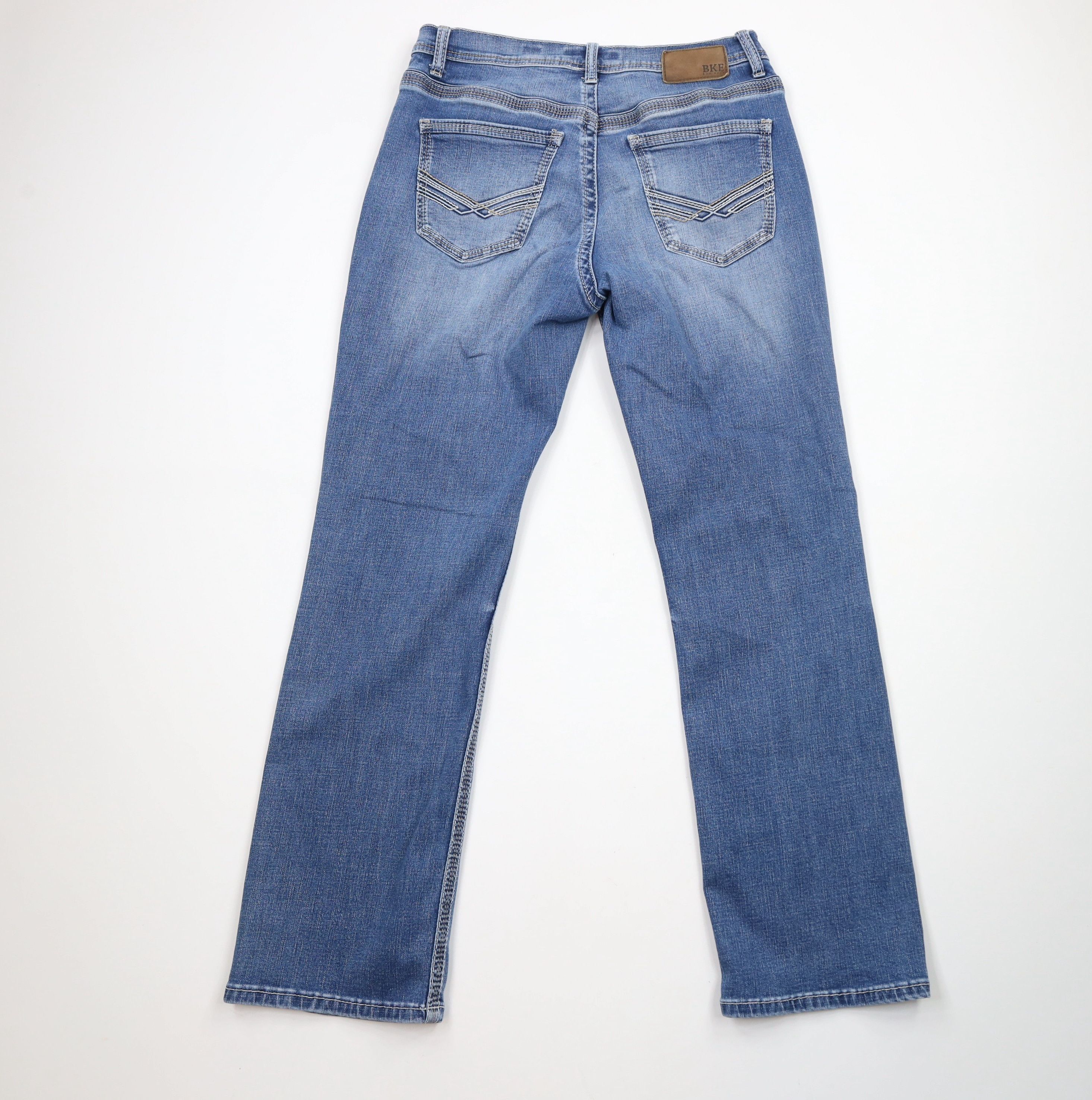 Vintage Buckle BKE Stitch Tyler Stretch Straight Leg Denim Jeans Size US 32 / EU 48 - 8 Thumbnail