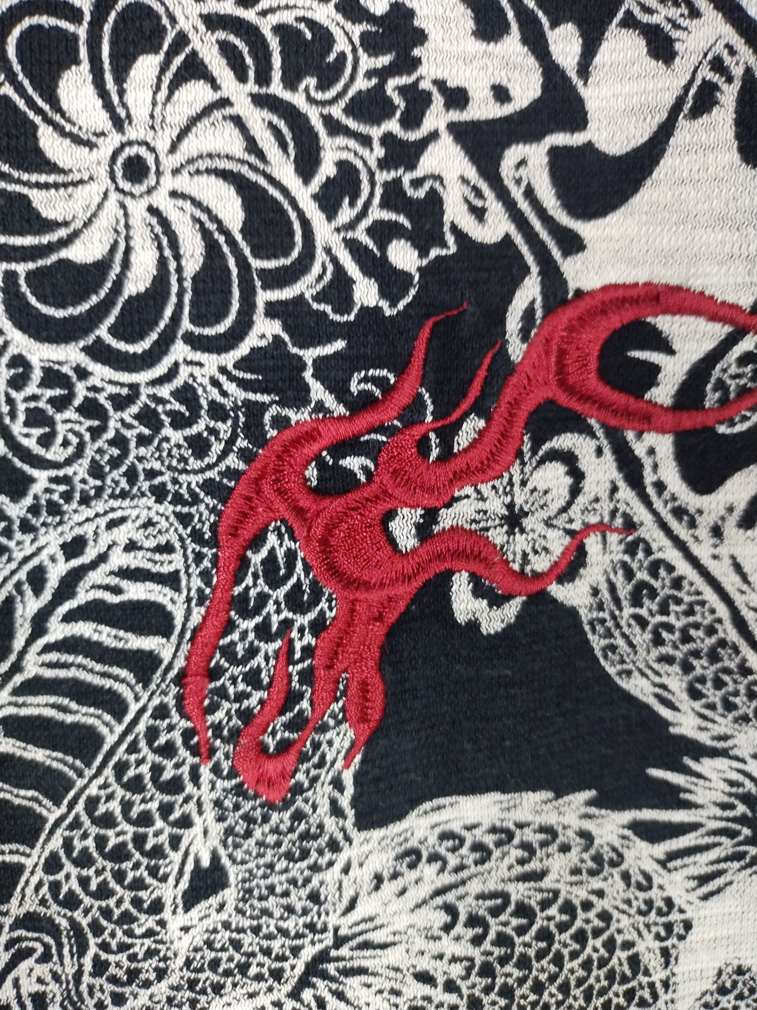 Karakuri Tamashii Rare Vintage Sukajan Dragon Overprint Karakuri Tamashi Tee Size US XL / EU 56 / 4 - 3 Thumbnail