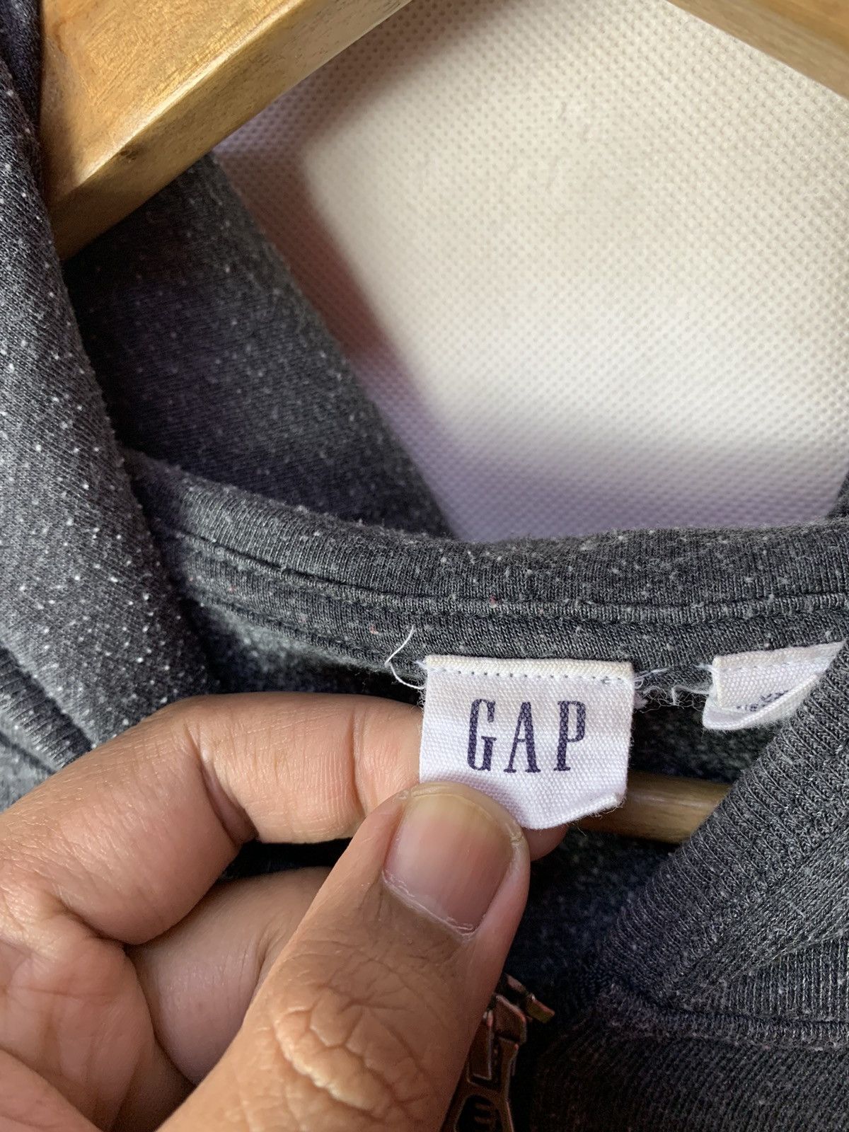 Gap 🔥GAP Plain Essentials Hoodie Zipper Sweatshirt Size US XXL / EU 58 / 5 - 9 Thumbnail