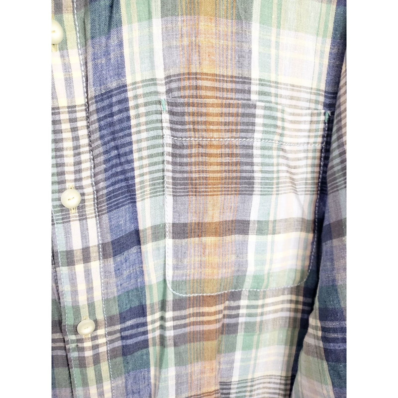 Tommy Bahama Tommy Bahama Shirt XL Colorful Plaid 100% Linen Long Sleeve Button-Up Men Size US XL / EU 56 / 4 - 3 Thumbnail