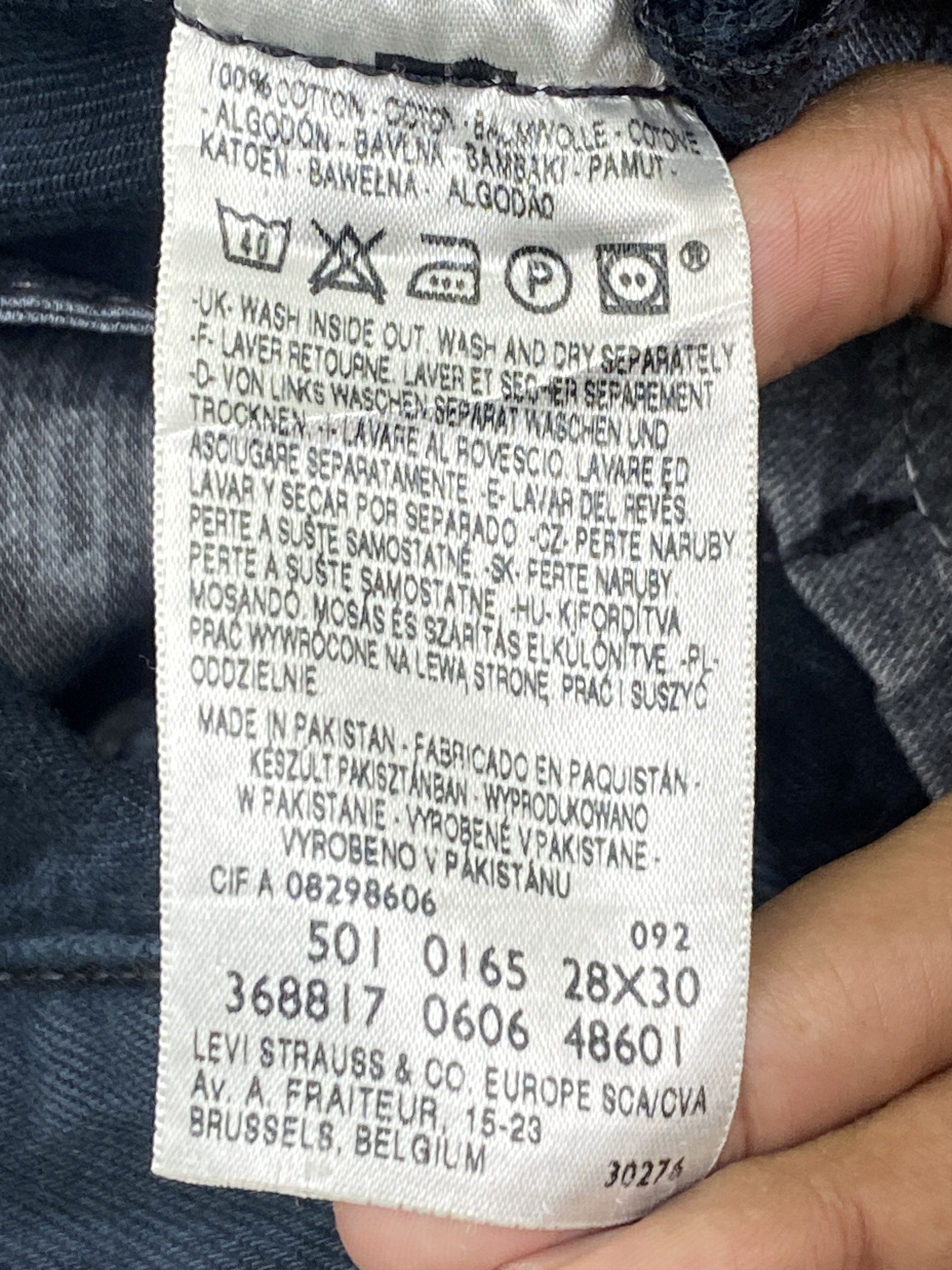 Levi's Vintage Levis 501 Faded Jeans DP2711 Size US 29 - 7 Thumbnail
