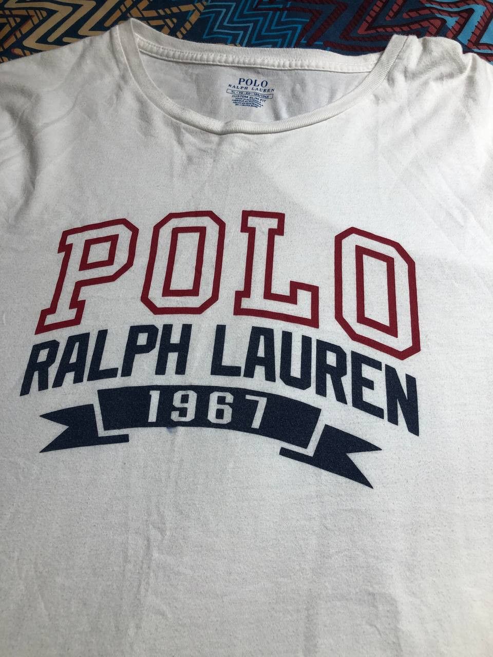 Polo Ralph Lauren × Ralph Lauren Vintage Polo Ralph Lauren Big Logo Tee Tshirt Spellout Size US XL / EU 56 / 4 - 11 Thumbnail