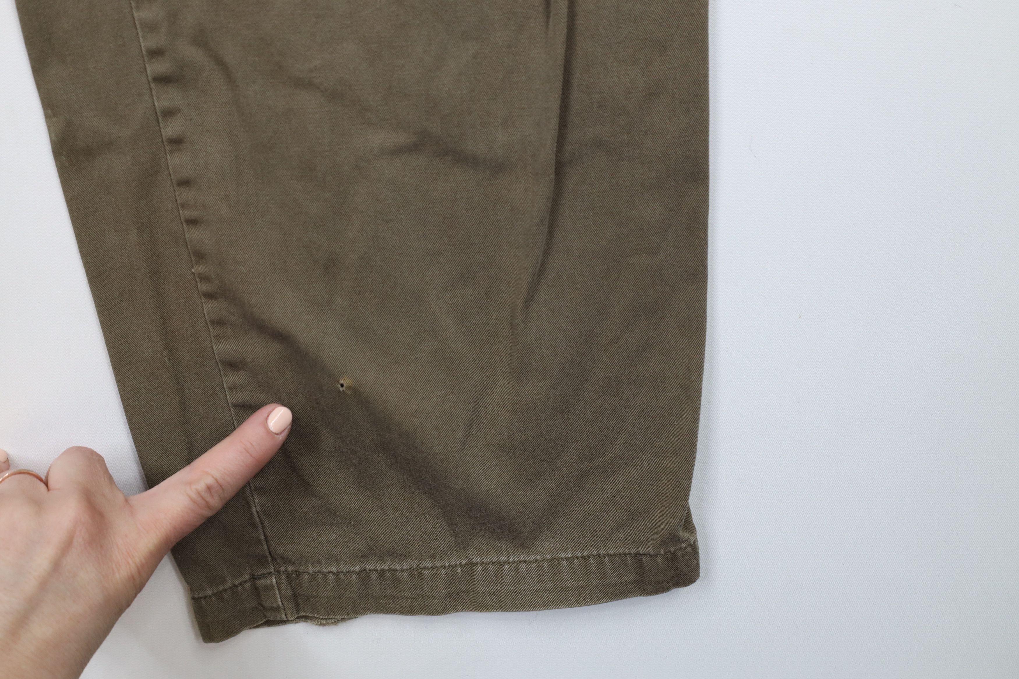 Vintage Vintage 90s Streetwear Wide Leg Cargo Pants Green Cotton Size US 34 / EU 50 - 5 Thumbnail