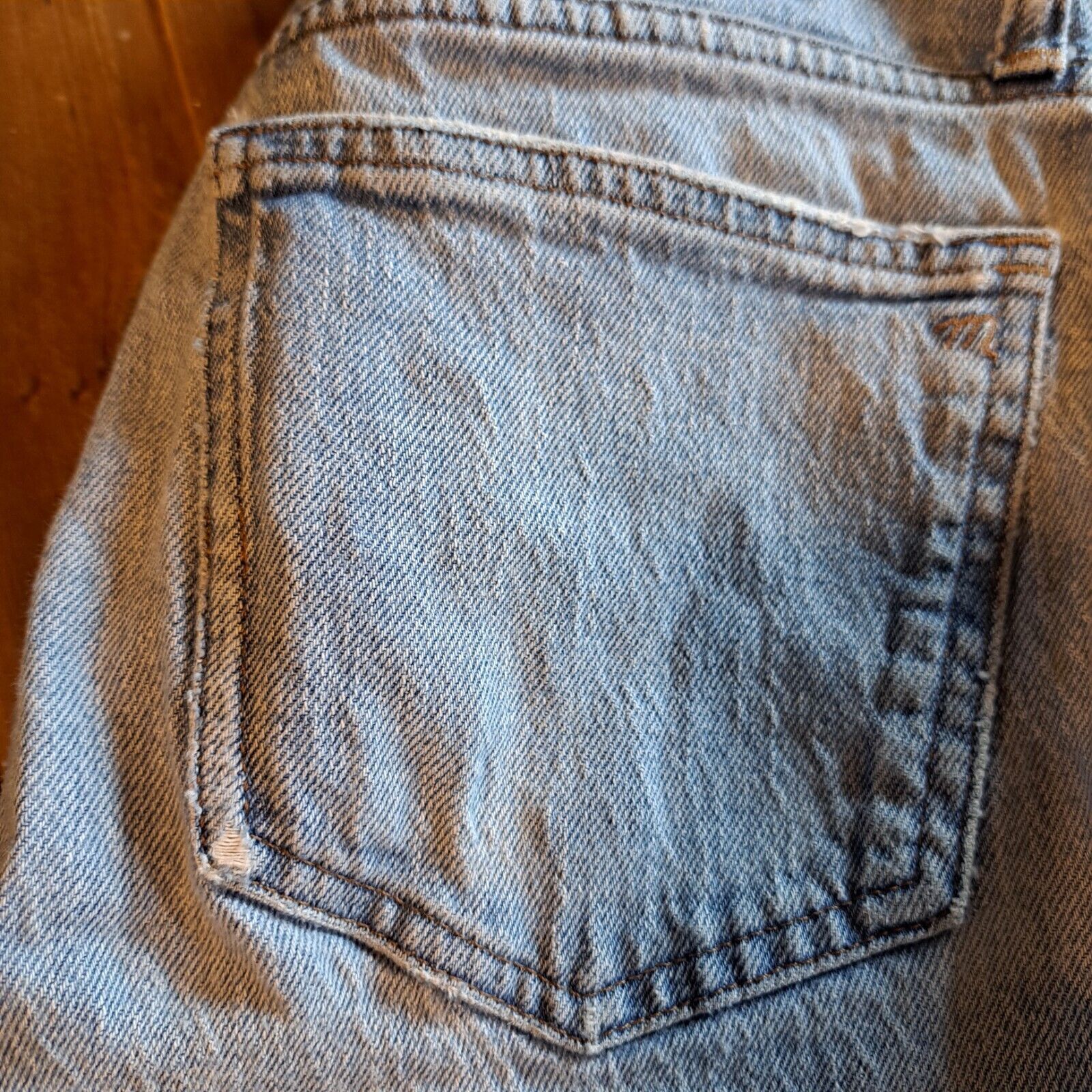 Madewell Madewell MidRise Perfect Vintage Jeans Womens Sz 25 Repaired Size 25" / US 0 / IT 36 - 10 Thumbnail
