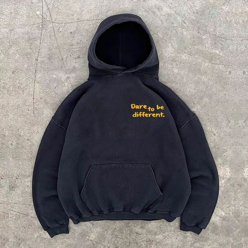 Japanese Brand × Vintage Black retro puppy print loose cotton hoodie Size US L / EU 52-54 / 3 - 2 Thumbnail