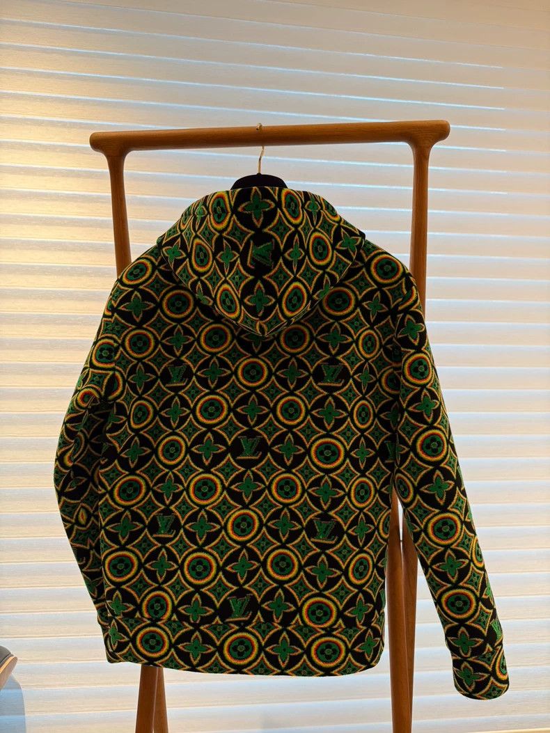 Louis Vuitton Louis Vuitton Jamaican Flocked Fleece Zip Hoodie 2501-Nexta Size US S / EU 44-46 / 1 - 2 Thumbnail