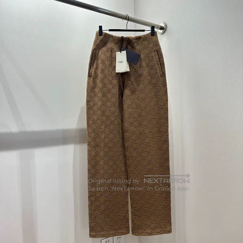 Fendi Fendi Full Print Double F Logo High Waist Pants Size 25" / US 0 / IT 36 - 1 Thumbnail