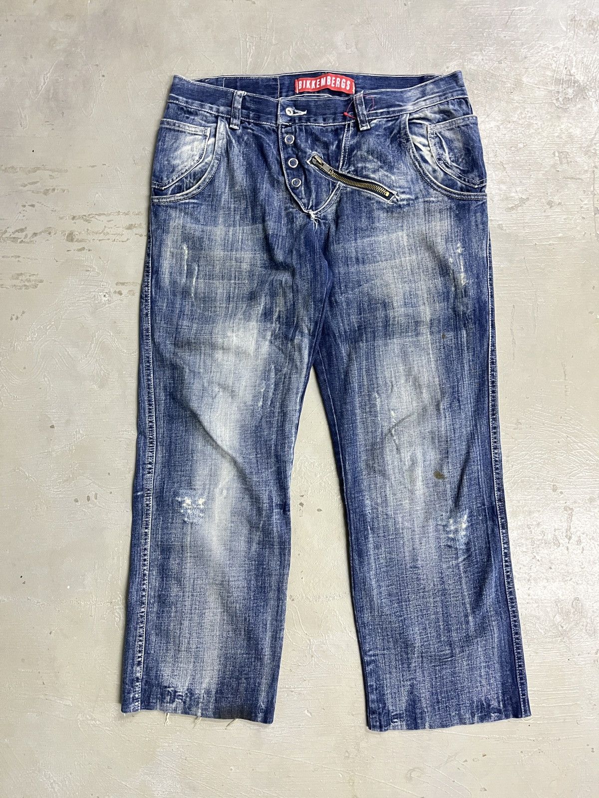 Dirk Bikkembergs Dirk Bikkembergs Vintage Denim LGB style Tactical Pants Size US 34 / EU 50 - 1 Thumbnail