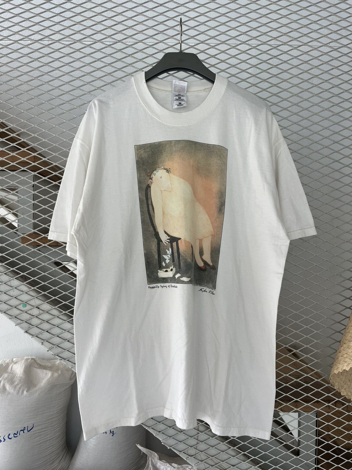 Vintage Vintage Erika Oller Happily Dying Of Chocolate 1994’s Tee’s Size US XL / EU 56 / 4 - 2 Thumbnail