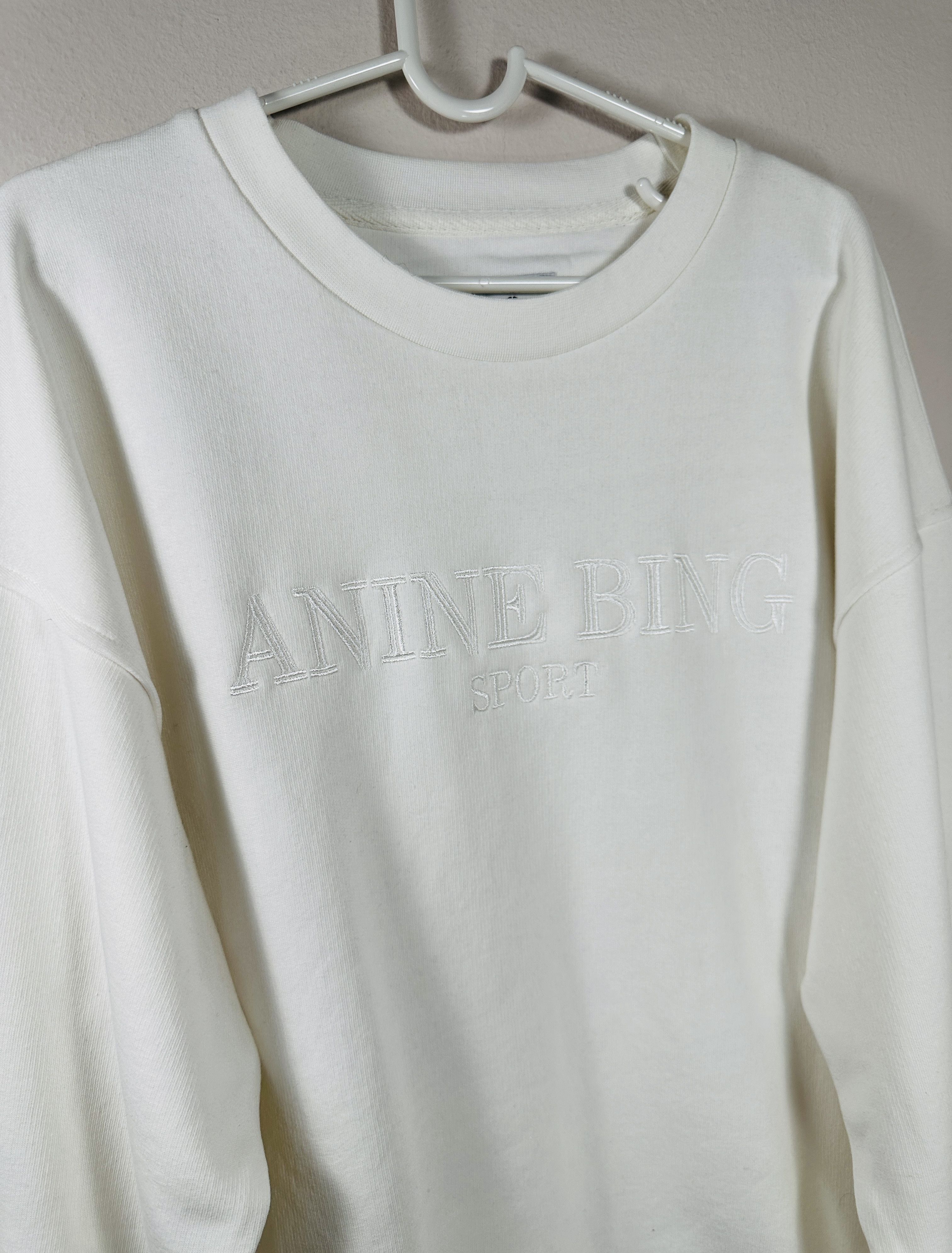 Anine Bing White cotton sweatshirt Size S / US 4 / IT 40 - 2 Thumbnail