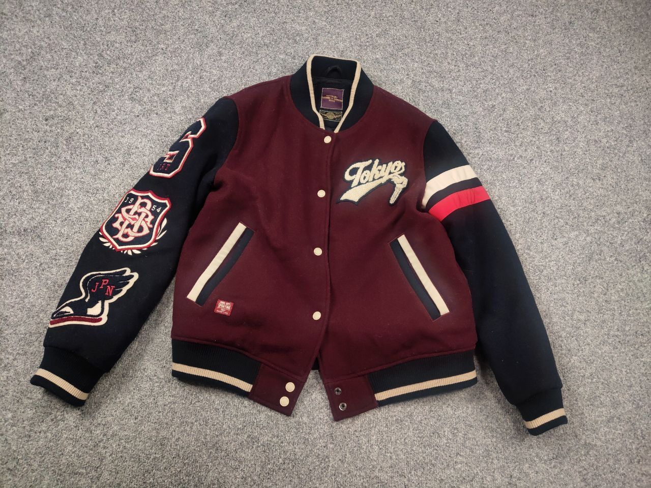 Japanese Brand Superdry Vintage Japan Varsity letterman bomber Wool Jacket Size M / US 6-8 / IT 42-44 - 6 Thumbnail